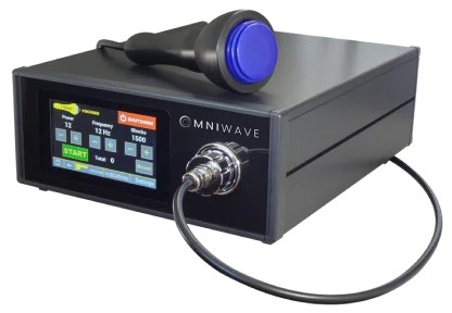 Close view of the OmniWave console and applicator